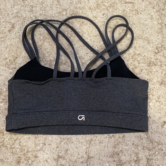 2 - GAP Grey workout Bra & Blue Workout Tank size X-Small - Picture 10 of 12